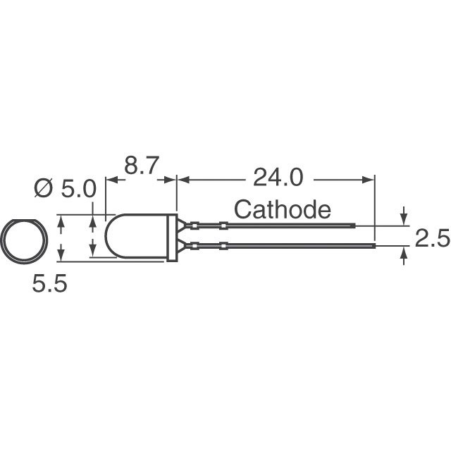 SLR-56DC3F Rohm Semiconductor  Indication LED - Discrète